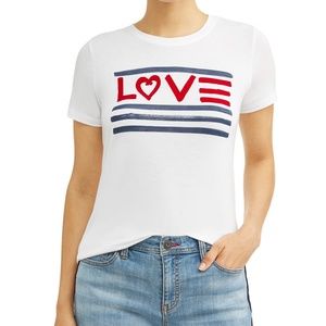 3 for $15*Ellen Degeneres Love Flag Tee*